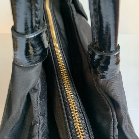 Kate Spade New York Small Shoulder Black Nylon & Leather Handbag - Picture 12 of 13